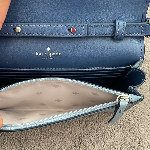Kate Spade Blue Scalloped Crossbody - Picture 4 of 5
